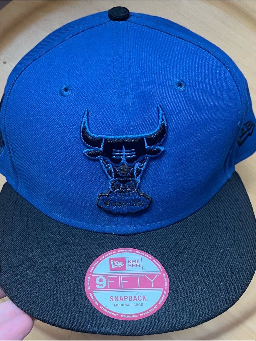 New Era Chicago Bulls Snapback in Royal Blue and Black 6x Champions NWT